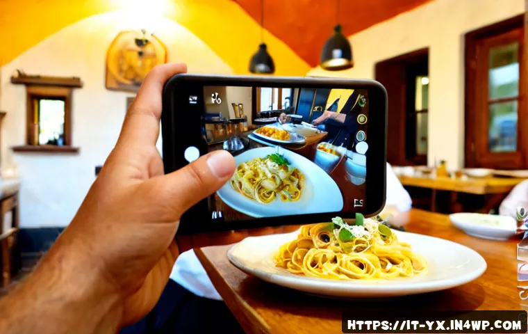 Home 15 인기 음식 블로그와 협업하기 - Photorealistic collaboration scene in a bright Italian trattoria kitchen, a food blogger photographi...